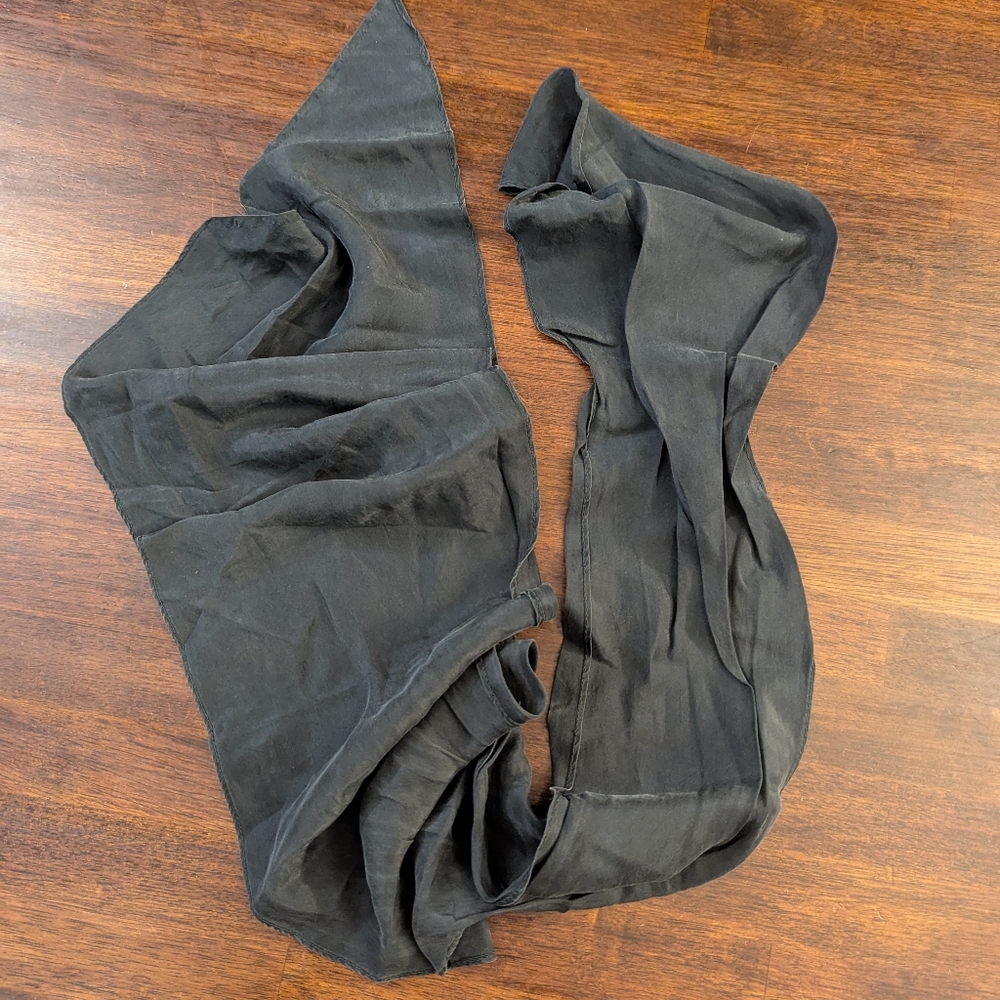 Black Sheer Scarf Vintage